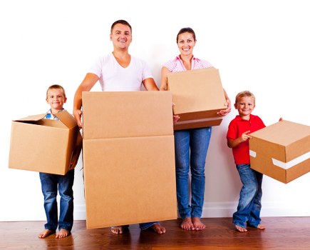 Moving team working on a Hackney residential street