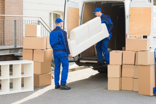 Professional packing and moving boxes for a Hackney home move