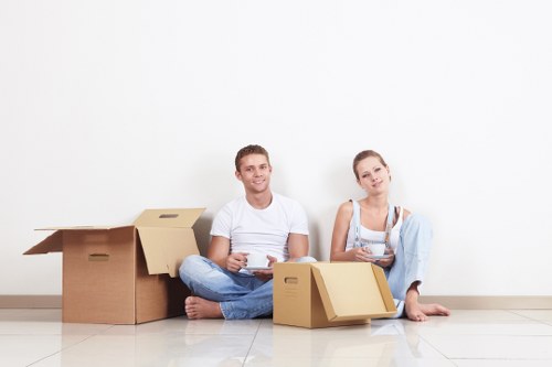Packing and loading items into a moving truck in Hackney