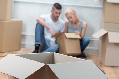 Man with van removal service helping with a Hackney flat move