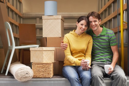 Commercial removal van job in Hackney with office items