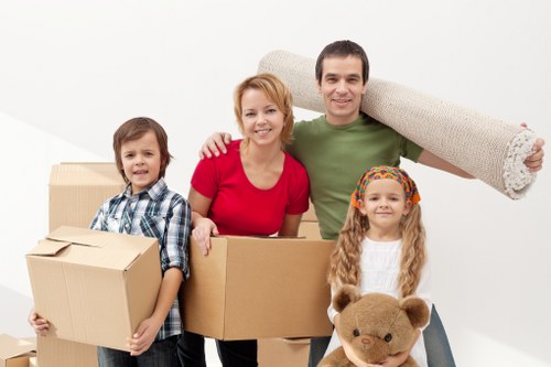 Packing and transporting furniture for removals in Hackney